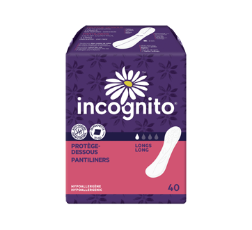 Image du produit Incognito - Protège-dessous anti-odeurs en pochettes individuelles, 40 unités, long