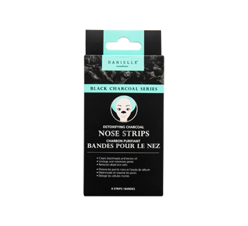 Bandelettes pour le nez au charbon noir, 8 unités