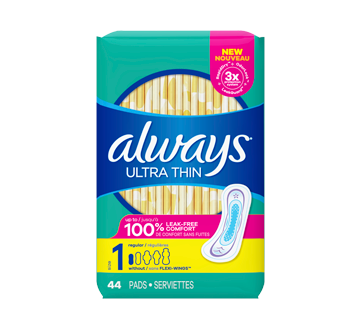Serviettes ultra-minces, 44 unités