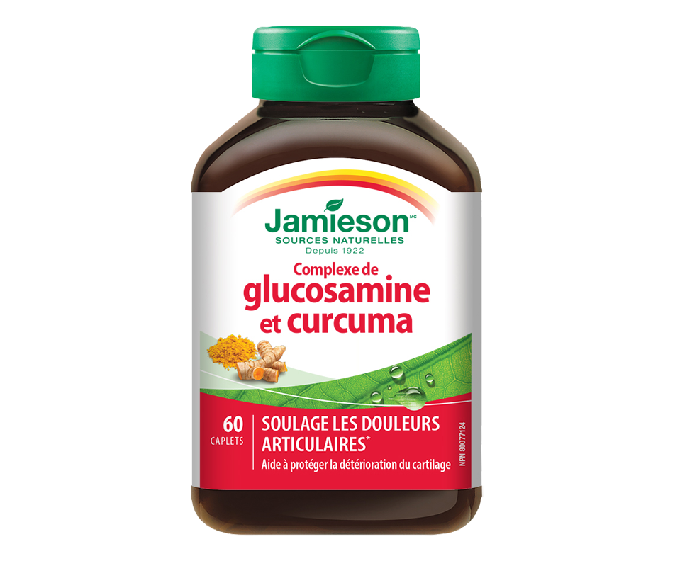 Complexe de glucosamine et curcuma, 60 unités Jamieson Articulation