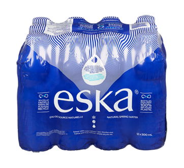 ESKA eau de source naturelle, 12 X 500 ml, naturelle