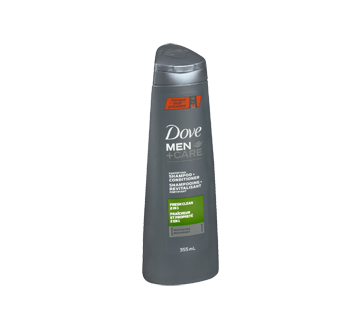 Image 2 du produit Dove Men + Care - Fraîcheur et Propreté shampooing et revitalisant fortifiant, 355 ml