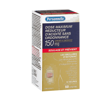 Réducteur d'acide dose maximum sans ordonnance, 50 unités Réducteur d'acide dose maximum sans ordonnance, 50 unités
