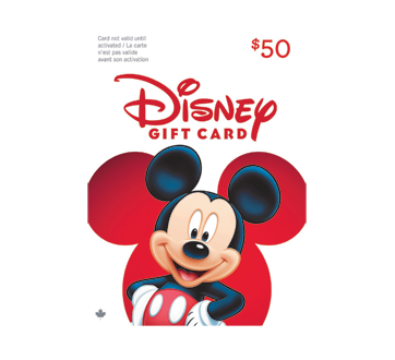 Image du produit Incomm - Carte-cadeau Disney de 50$, 1 unité