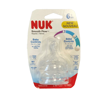 Livraison à domicile Nuk 2 Sucettes en silicone 18-36 mois