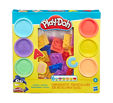 Play-Doh lettres de 6 couleurs de pâte atoxique, 1 unité