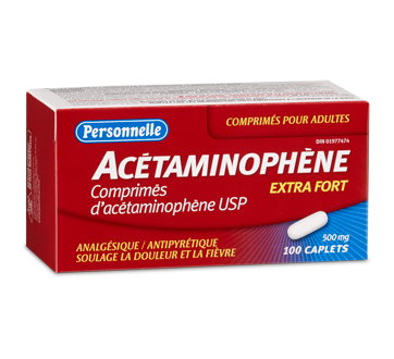 Image du produit Personnelle - Acétaminophène 500 mg, 100 unités
