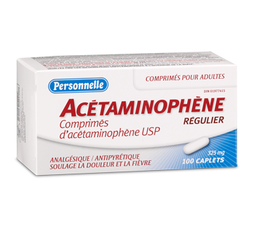 Image du produit Personnelle - Acétaminophène 325 mg, 100 unités