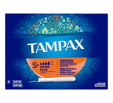 Tampons applicateur en carton super plus, 40 unités
