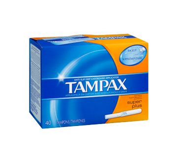 Image 2 du produit Tampax - Tampons applicateur en carton super plus, 40 unités