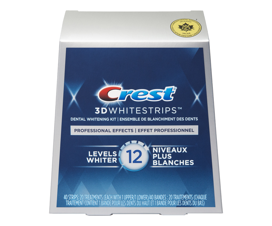 3D White Whitestrips bandes effet professionnel, 20 unités Crest
