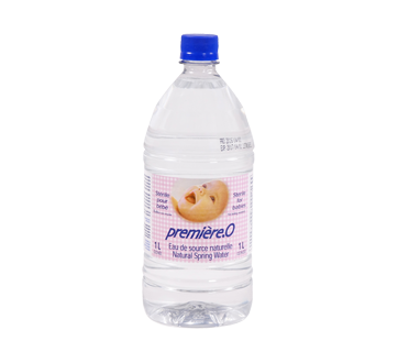 Eau de source naturelle stérile pour bébé, 1 L