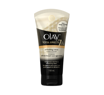 Total Effects nettoyant exfoliant rafraîchissant aux agrumes, 150 ml