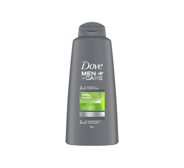 Image 1 du produit Dove Men + Care - Shampooing et revitalisant 2 en 1, 750 ml, fraîcheur et propreté
