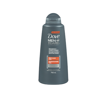 Image 3 du produit Dove Men + Care - Shampooing et revitalisant 2 en 1, 750 ml, fraîcheur et propreté