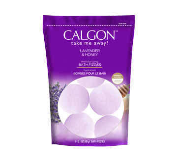Image du produit Calgon - Take Me Away! bombes pour le bain hydratantes, 8 unités, lavande et miel