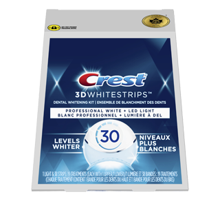 3D Whitestrips Blanc professionnel ensemble «de blanchiment des dents avec lumière accélératrice à DEL, 10 unités