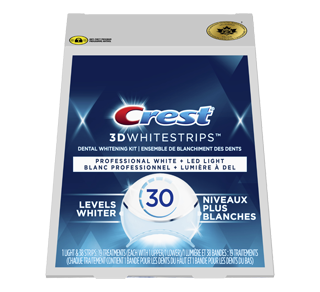 3D Whitestrips Blanc professionnel ensemble «de blanchiment des dents avec lumière accélératrice à DEL, 10 unités