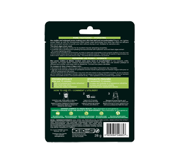 Image 8 du produit Garnier - Skin Activ Moisture Bomb masque en tissu resserre les pores et hydrate, 28 g