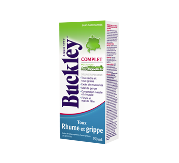Image du produit Buckley - Complet sirop anti-mucosités toux rhume et grippe, 150 ml