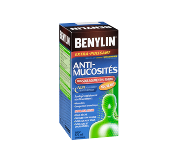Image 2 du produit Benylin - Benylin Anti-Mucosités Plus Soulagement du Rhume formule nuit sirop extra-puissant, 170 ml