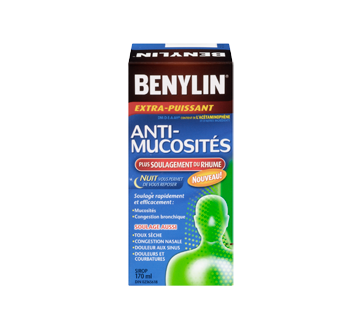 Image 3 du produit Benylin - Benylin Anti-Mucosités Plus Soulagement du Rhume formule nuit sirop extra-puissant, 170 ml