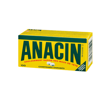 Image 1 du produit Anacin - Anacin 325 mg, 100 comprimés enrobés