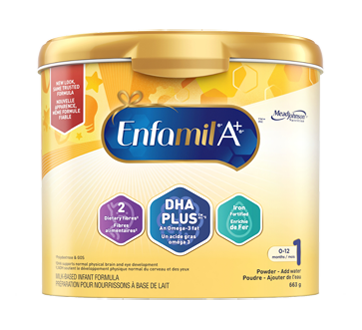 Enfamil A+ contenant de préparation lactée, 663 g