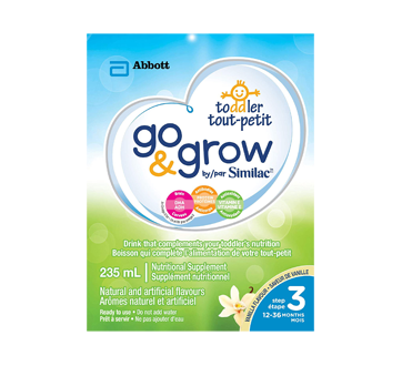 Image 2 du produit Similac - Go & Grow Étape 3 boisson prête à servir pour tout-petits 12 à 36 mois, 235 ml