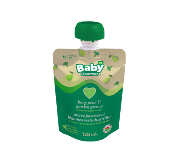 Poires juteuses et légumes verts du jardin, 128 ml