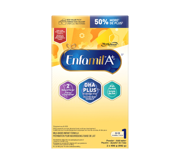 Enfamil A+ recharge de préparation lactée, 2 x 496 g