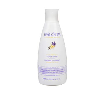 Image du produit Live Clean - Lavender Vanilla bain moussant aromathérapie, 750 ml