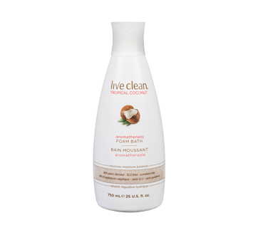 Image du produit Live Clean - Tropical Coconut bain moussant aromathérapie, 750 ml