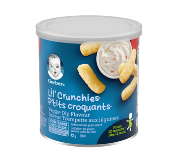 Gerber P'tits Croquants trempette de légumes, 42 g
