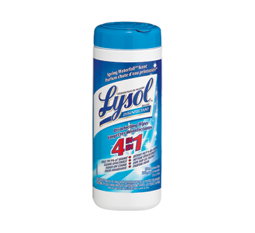 Image 2 du produit Lysol - Lingettes désinfectantes, 35 unités, chute d'eau printanière