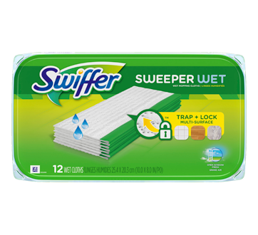 Image du produit Swiffer - Sweeper linges humidifiés, 12 unités