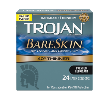Bareskin condoms lubrifiés, 24 unités