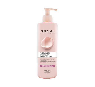 Image du produit L'Oréal Paris - Nettoyant Fleurs Délicates lait pour peaux sèches et sensibles, 400 ml