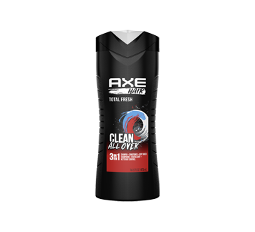 Image du produit Axe - Hair 3-en-1 shampooing, revitalisant et nettoyant pour le corps, 473 ml, Total Fresh