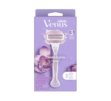 Image du produit Gillette - Venus ComfortGlide Freesia rasoir pour femmes avec 2 cartouches de rechange, 1 unité