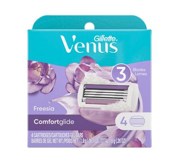 Venus ComfortGlide Freesia cartouches de rechange de rasoir pour femmes, 4 unités