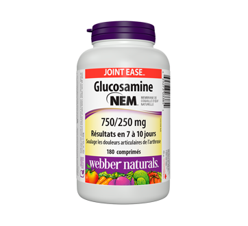 Image du produit Webber - Glucosamine avec Nem 750/250 mg, 180 unités