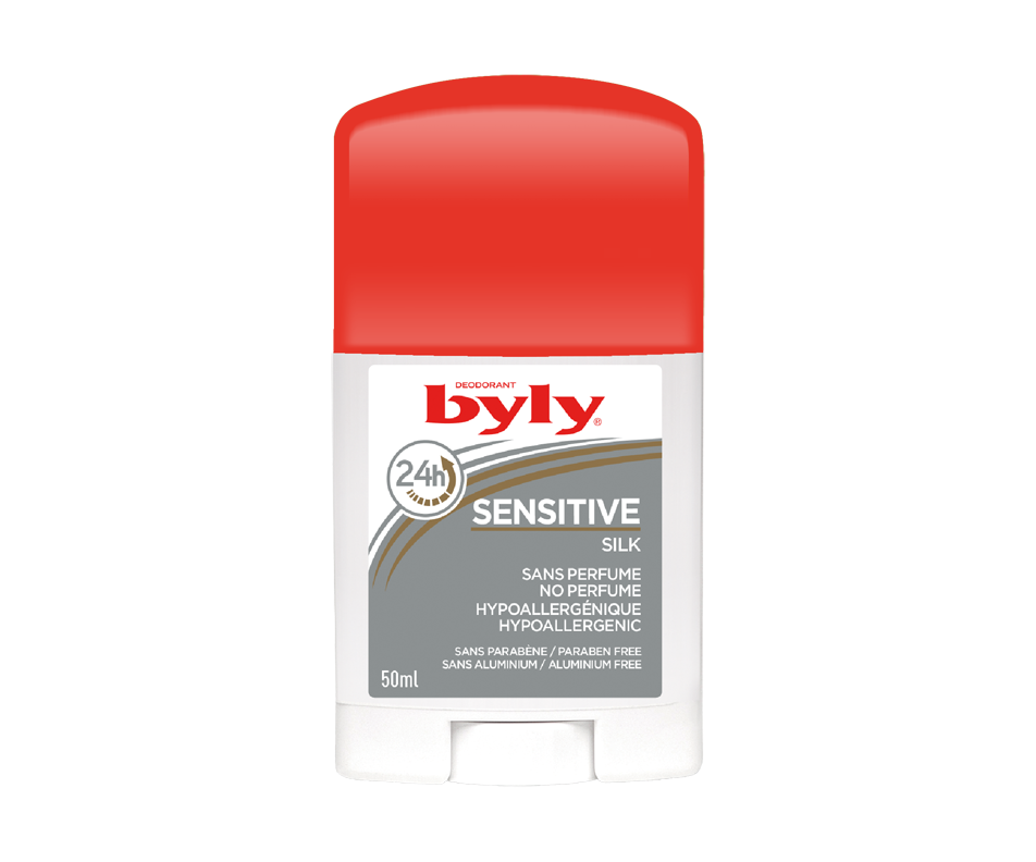 Sensitive déodorant en bâton, sans parfum, 50 ml Byly Déodorant