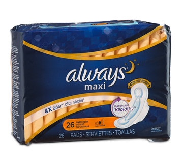 Image du produit Always - Maxi serviettes régulières, 26 unités