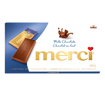 Image 1 du produit Merci - Barres de chocolat, au lait, 100 g