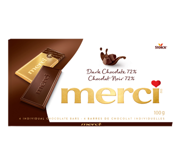 Chocolat noir 72 %, 100 g