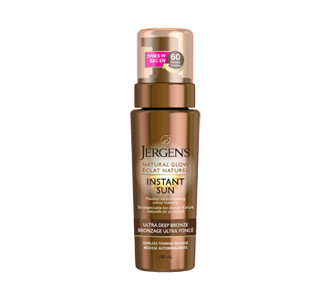 Éclat Naturel Instant Sun mousse autobronzante bronzage ultra foncé, 180 ml