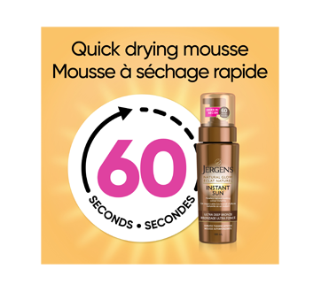 Image 5 du produit Jergens - Éclat Naturel Instant Sun mousse autobronzante bronzage ultra foncé, 180 ml