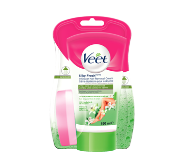 Image du produit Veet - Crème dépilatoire pour la douche avec Silky Fresh jambes et corps, peau sèche, 150 ml