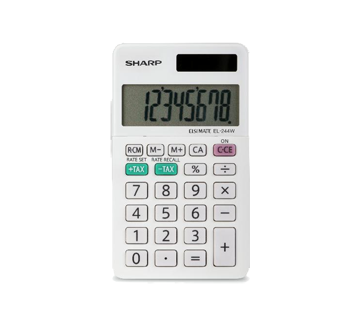 Calculatrice de poche, 1 unité, EL244WB